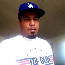 Frank with LA Dodgers cap