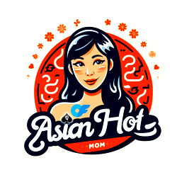 Aesthetically Pleasing Design with 'Asian Hot Mom' Logo