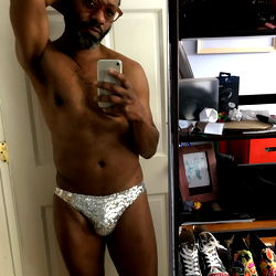 Model in Underwear on Collage Image