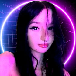 Futuristic Model in Cyberpunk Style