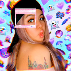 An OnlyFans Model's Colorful Photo on a Surface