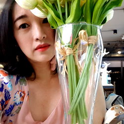 Floral Bouquet on Display at a Shop