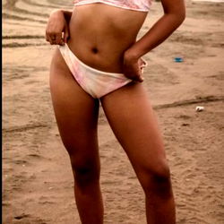 Alesssiab, Model on Beach in Bikini