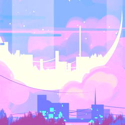 Artistic Evening Scene with Clouds