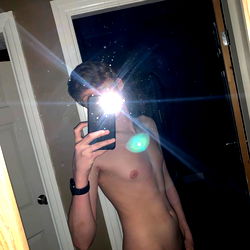 Brad Psico in a Full-Body Mirror Shot