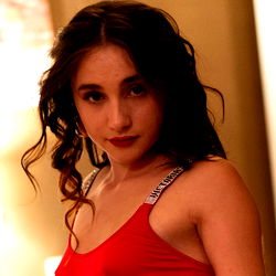 Ada_Paradiso, Onlyfans Model in Red Sports Bra