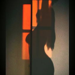 Artistic Silhouette of Xoxo, a Model, in Profile