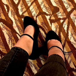 Model Showcasing Elegant High Heels