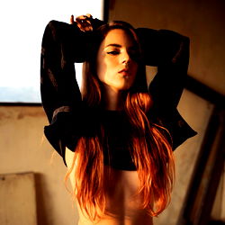 Aesthetic and Gothic-Style Model in Black and White