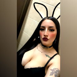 Sensational ✨🖤Baby Catt✨ Instagram Influencer Showing Off Her Rabbit Ears