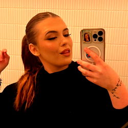 Fashionable Fitness Model Posing for Instagram