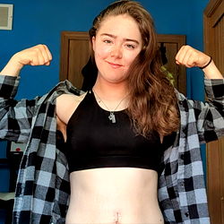 Fitness Model A.S.K. in Gym Attire