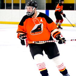 An intense moment on the ice