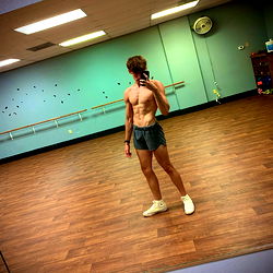 Fit Model Jake 🦋 Strikes a Pose at the Gym