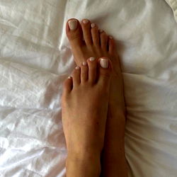 Beautiful Feet in Nail Polish