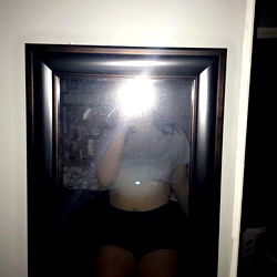 Bamma's Mirror Selfie in a Dark Room