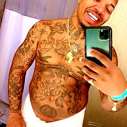 King Ace, 28, Male Model Sharing a Snapshot from His Photoshoot