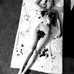 Artistic Nude Model on Towel