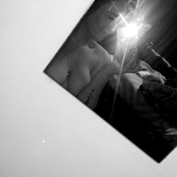 Intimate Moment of a Model with a Flash