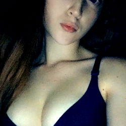 Millie, Alluring in Blue Bra