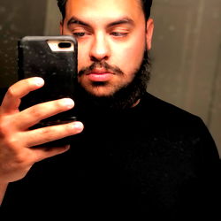 Angel King, a model from San Antonio, Texas, showcasing a modern fashion style