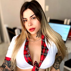 Model Rafaela in Cheerleader Outfit