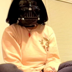 Darth Vader-inspired costume for a fun photo op