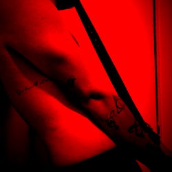 Intense Red Tone Photography of OnlyFans Model Sebastian Alvarez from Bogotá