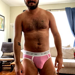 Adult Model in Men's Underwear