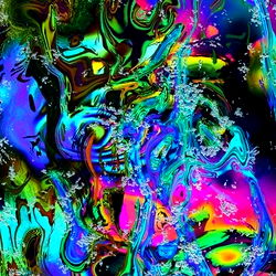 Abstract Artwork with Vivid Colors