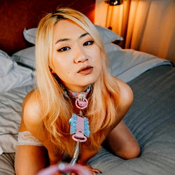 Ayaska, an OnlyFans Model, Posing in a Bikini