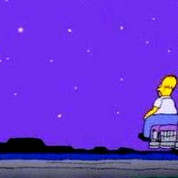 Homage to 'The Simpsons' with Bart Simpson and his family