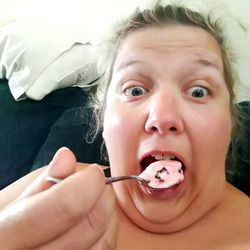 Amber Stars enjoying a sweet treat