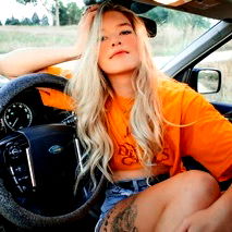 Model Car Shoot - OnlyFans Model Photo