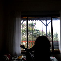 Rubii in Deep Concentration by a Window with Blinds