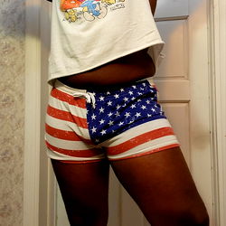 OnlyFans Marz Showcases American Flag Shorts