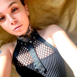 Amanda Haynes - Stylish Tattoo Model in Corset and Lace