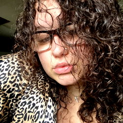 Emotional Onlyfans Model, BabyNez with Curly Hair and Glasses
