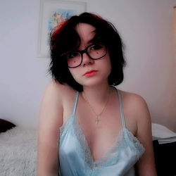 Young woman in a blue dress