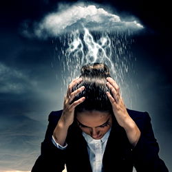 Intense Reflection Under Stormy Skies