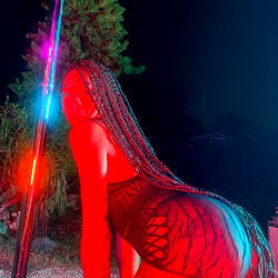 Onlyfans Model in Vivid Red Lingerie