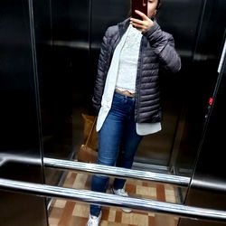 Smiling in an Elevator