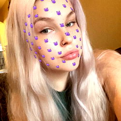 Finnish Beauty with Glitter Tattoo