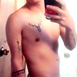 Fitness Model Posing in Bathroom