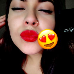 Bebesita's Red Lipstick Close-up