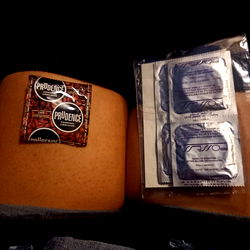 Model Photo of AliGL with Condoms