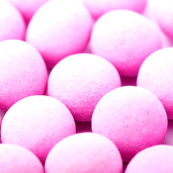 Photograph of Pink Beads and Danica DeCosto in the Corner