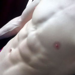 Fitness Model Showcasing Abs