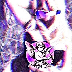 Stylized OnlyFans Model Azura Promotional Card