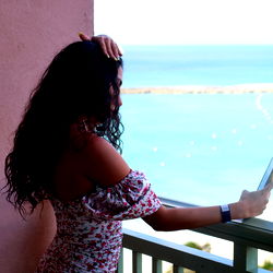 Ava A in a Beach Setting